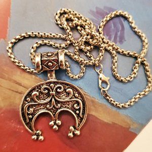 Crescent Viking Jewelry Necklace For Women Men /  Pendant Ancient Amulet